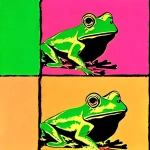 Andy warhol Frog