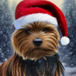 Teddy as Santa Claus