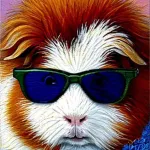 Guinea Pig in Funky Shades