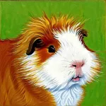 Guinea Pig in Van Gogh style 