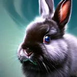 Rabbit in digital art