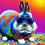 Rabbit in Funky Shades