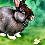 Rabbit in Impressionist style