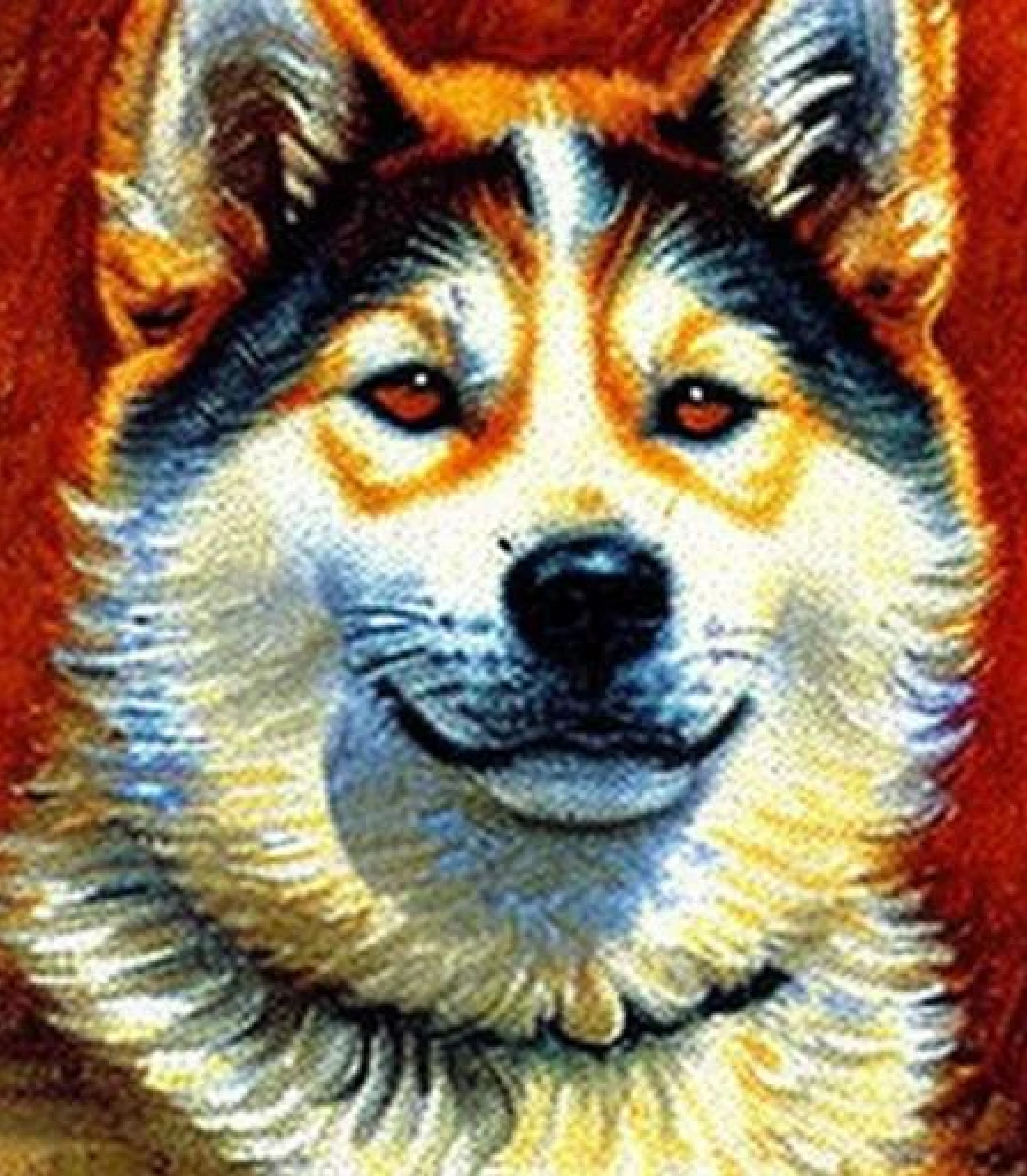 Akita in Impressionist Oil painting style created using AI Draw our online AI Art generator