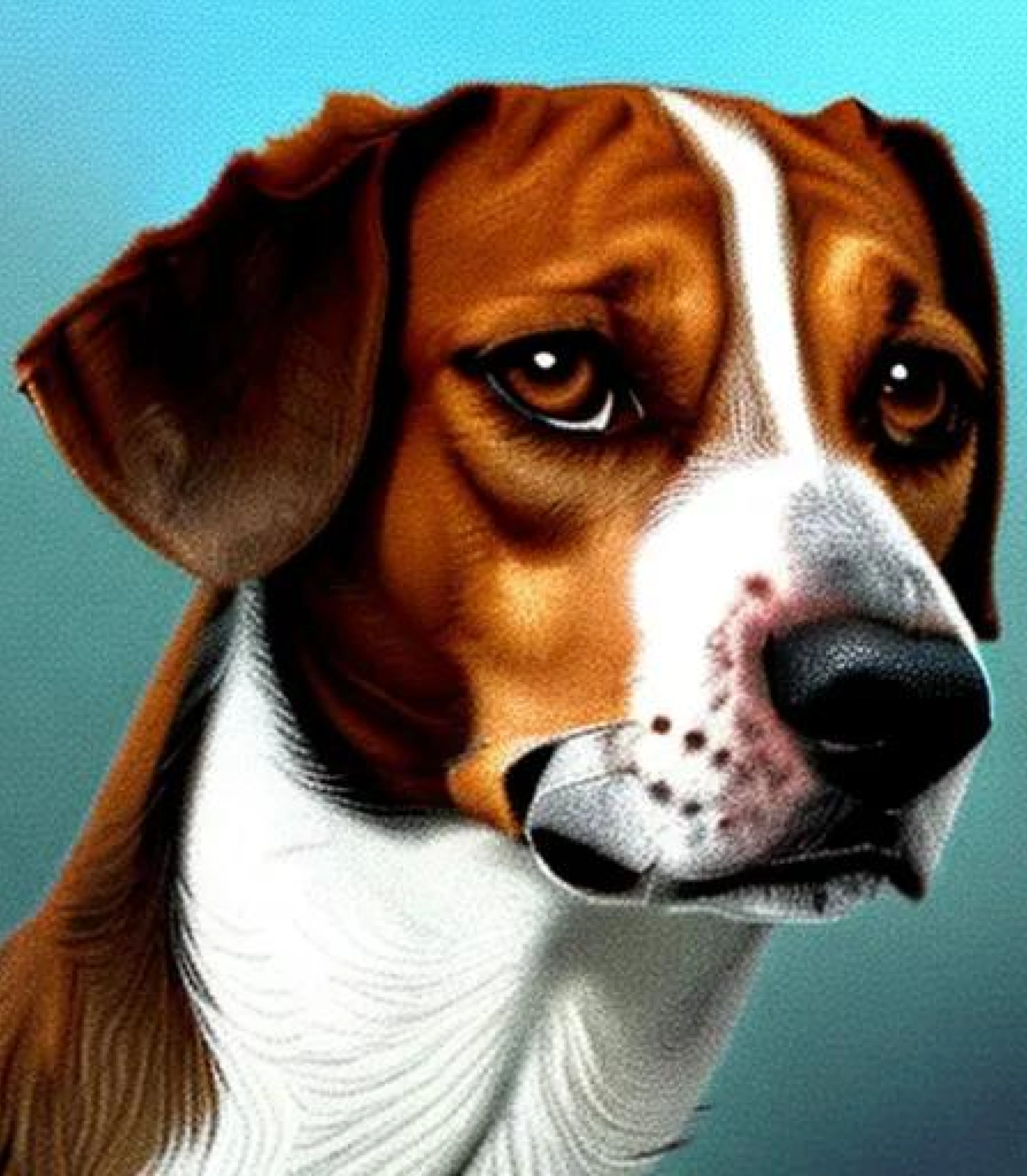 Beagle in Oil painting style created using AI Draw our online AI Art generator 