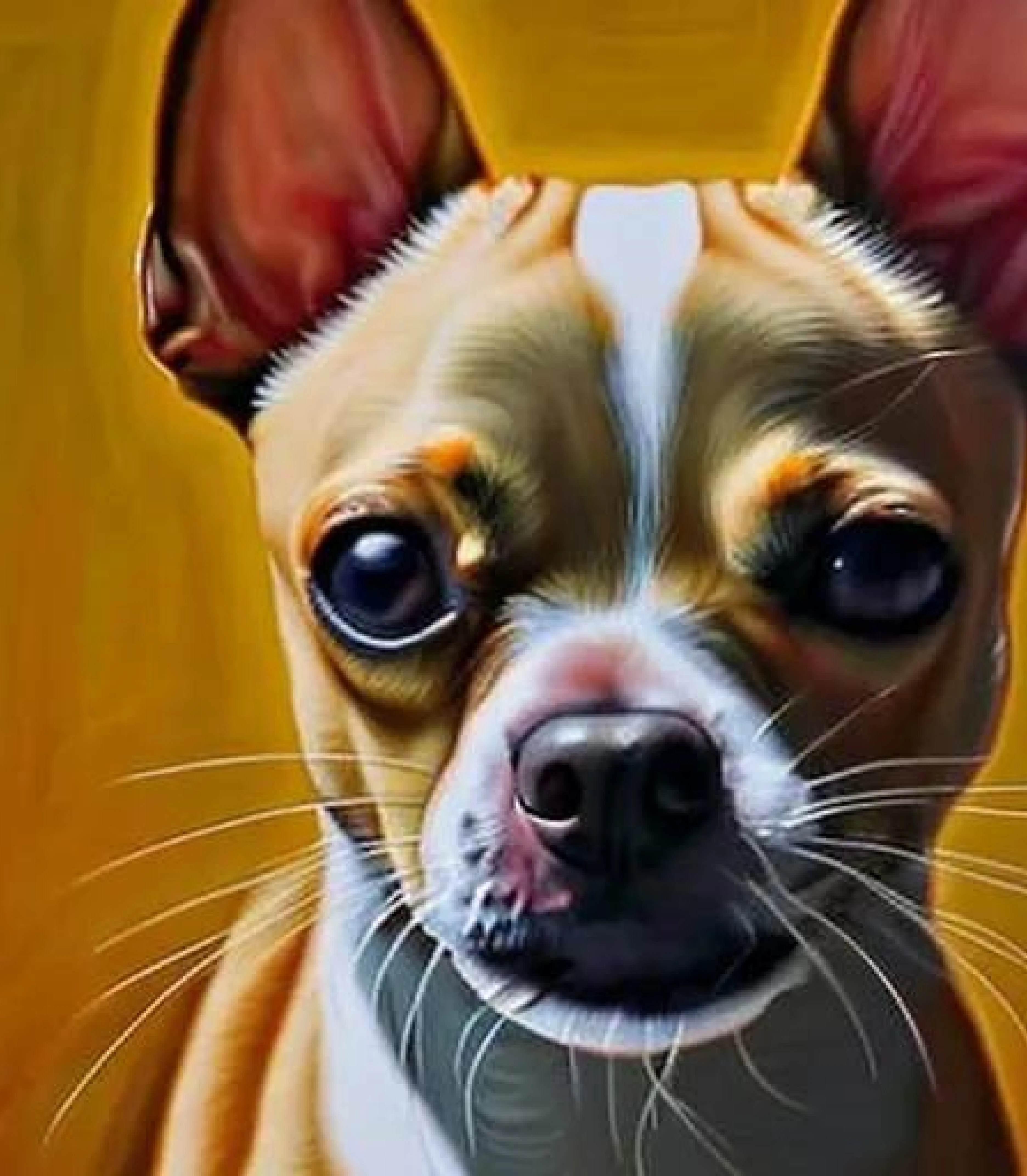 Chihuahua in Oil painting style created using AI Draw our online AI Art generator 