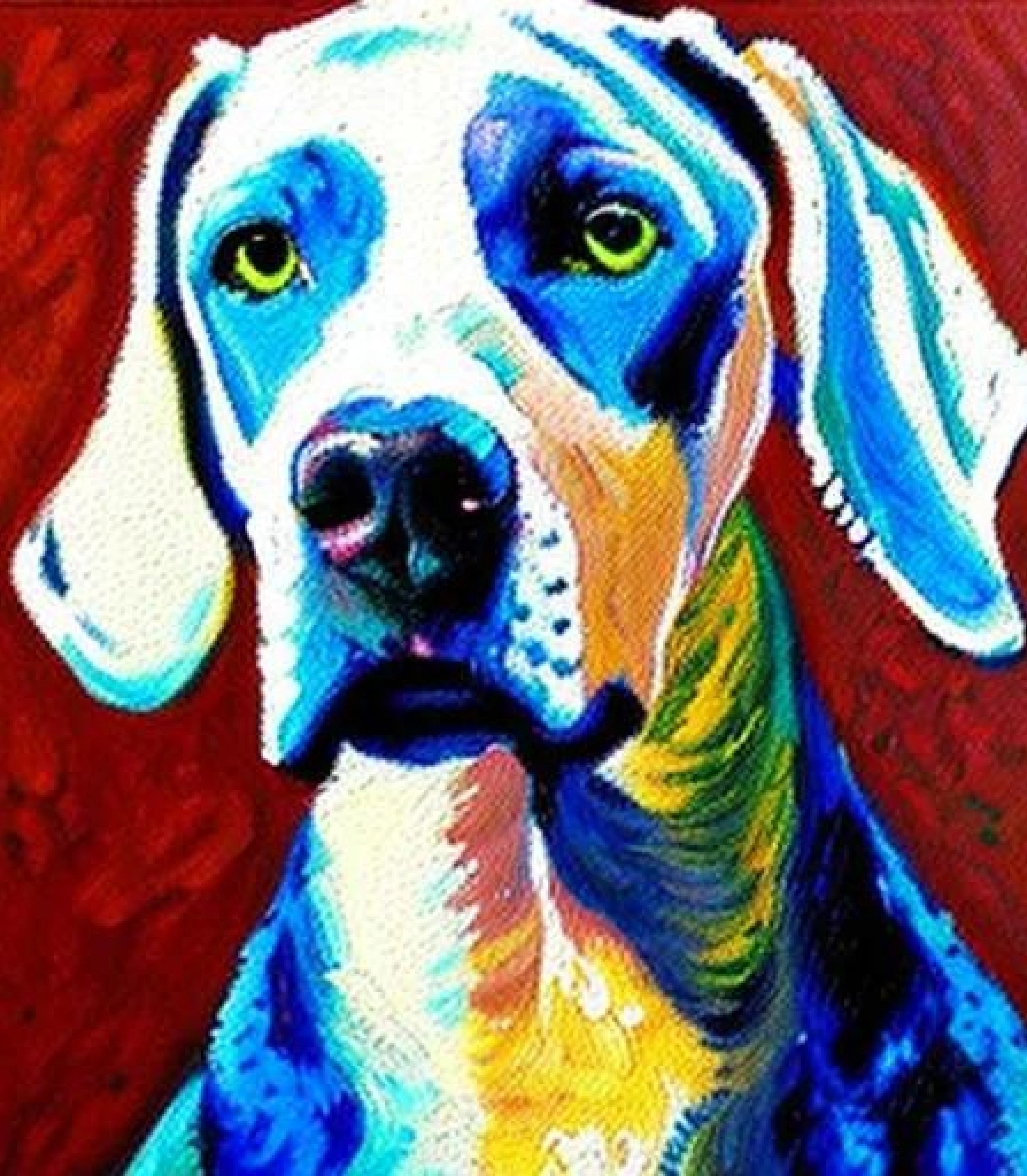 Great Dane in Van Gogh art painting style created using AI Draw our online AI Art generator