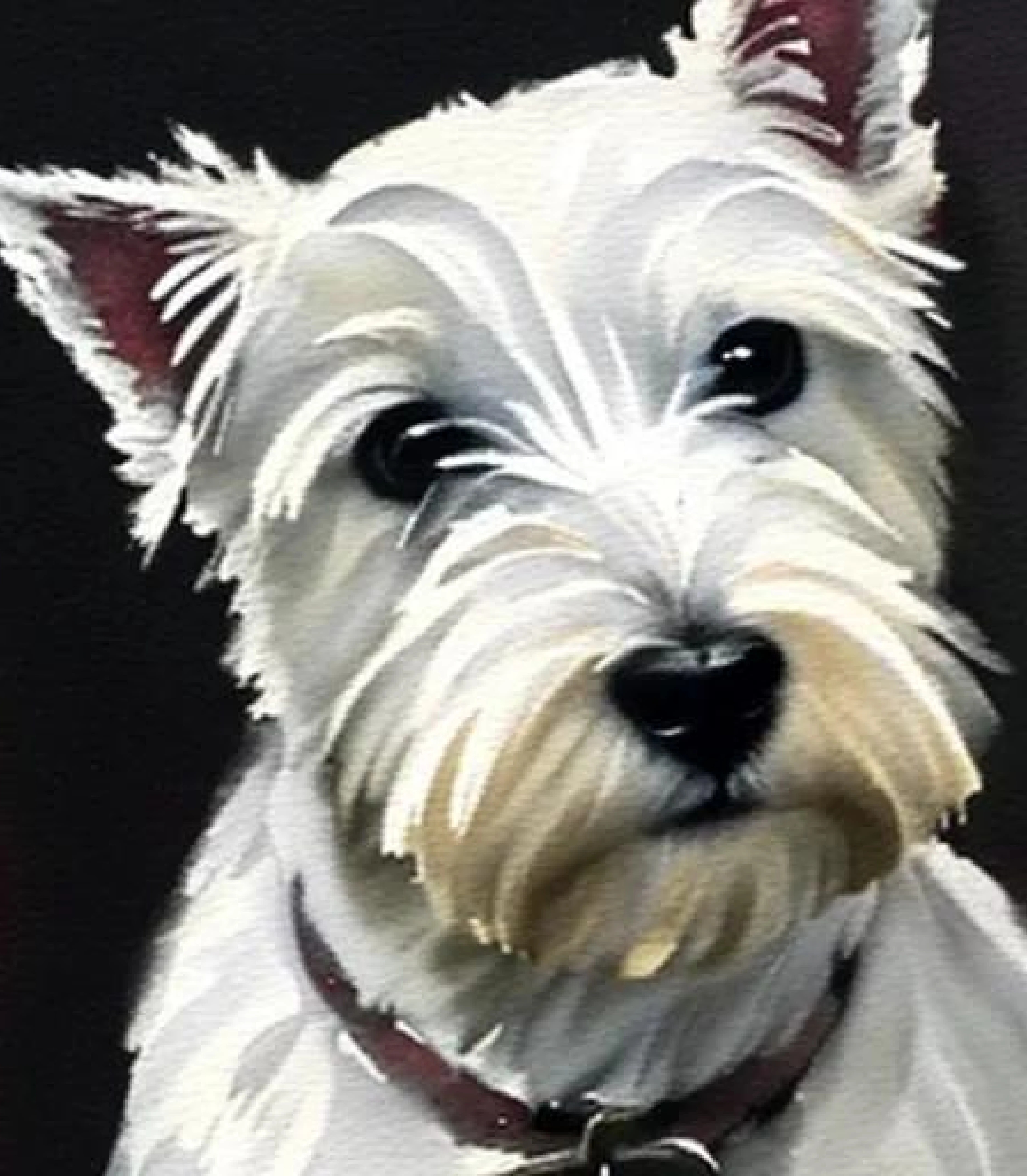 West Highland Terrier in Impressionist Watercolour painting painting style created using AI Draw our online AI Art generator