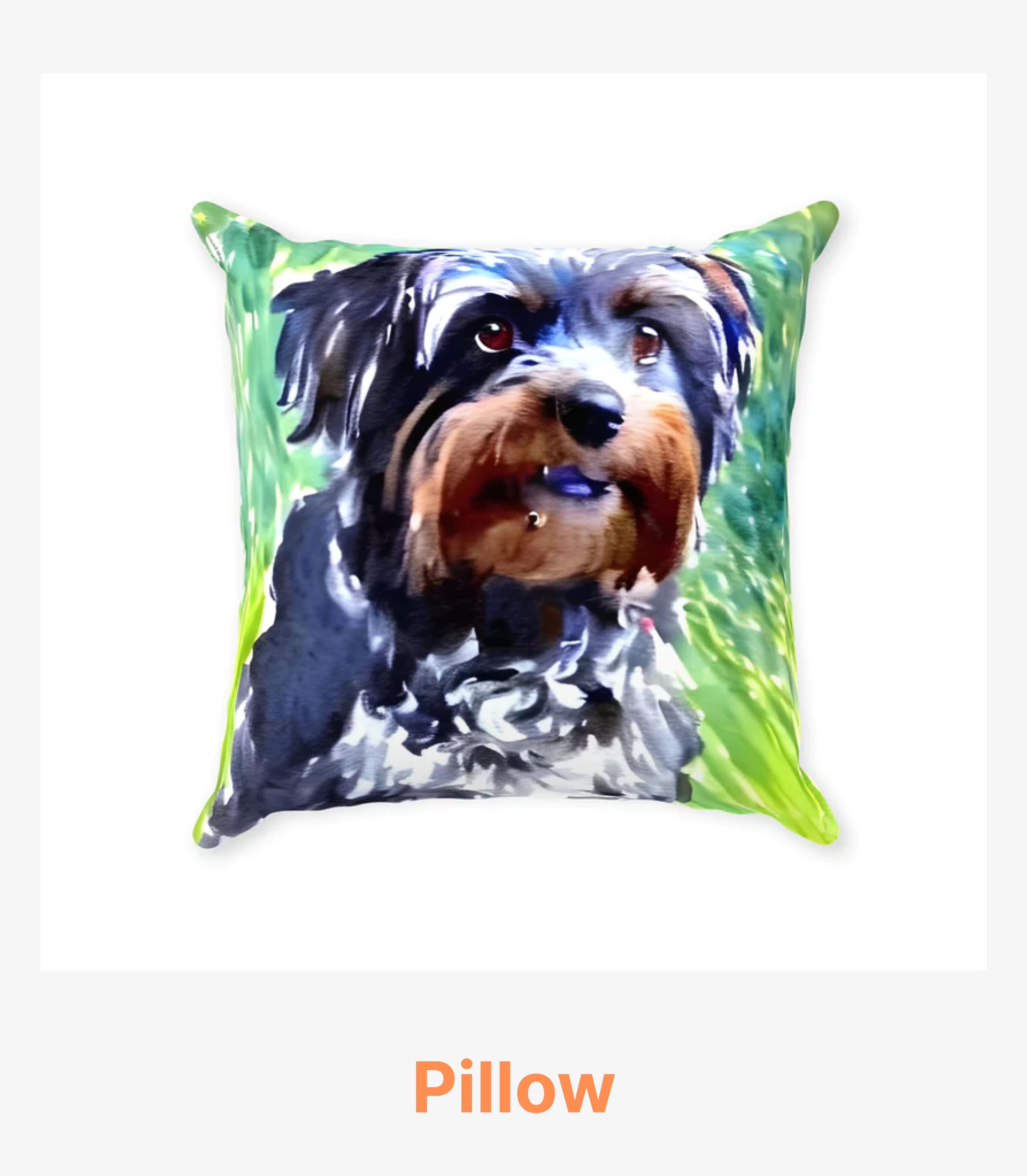 Shop Throw pillow with dog art as a special gift for dad