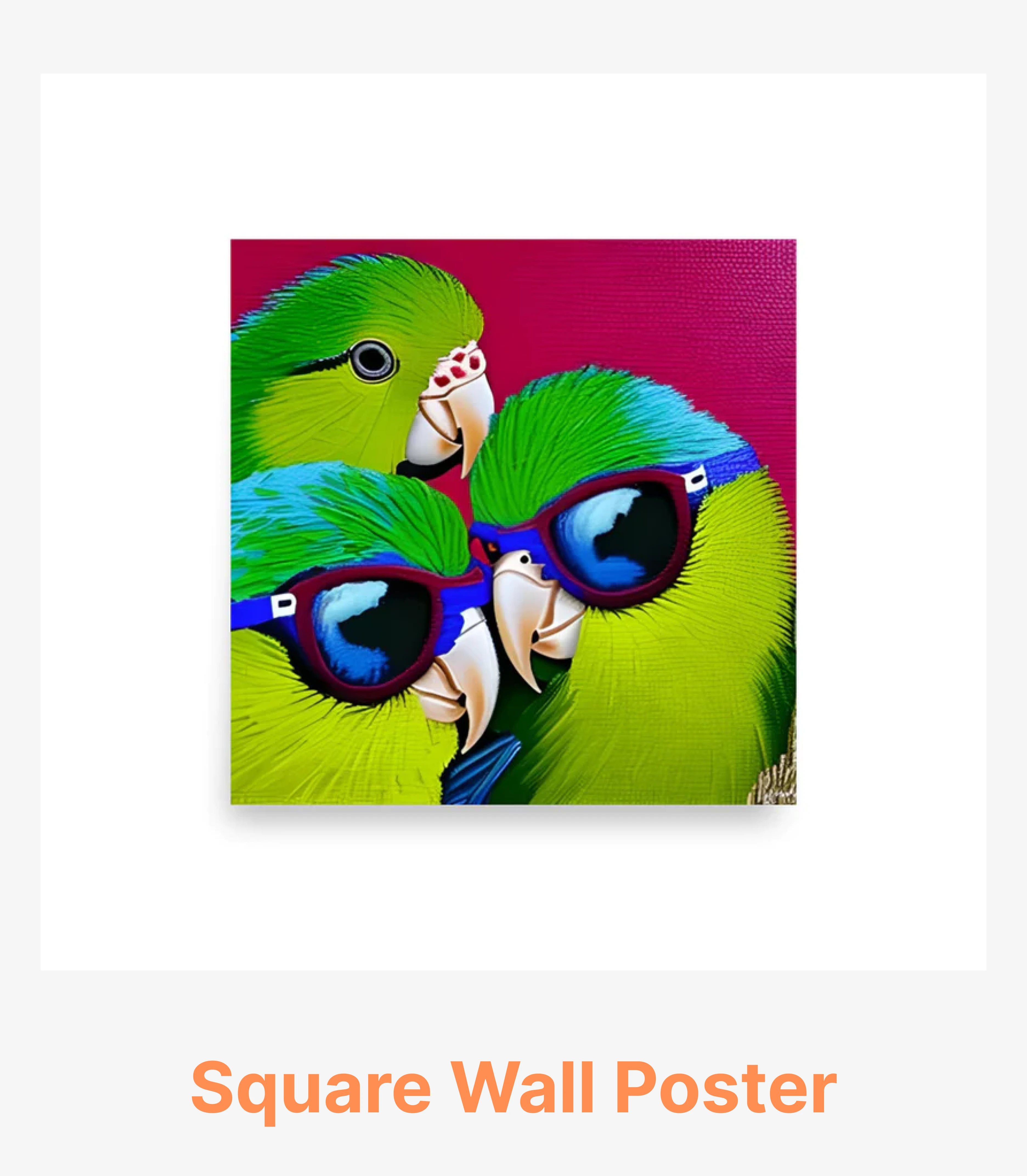 Shop unusual Poster Print of Funky Birds for father who has everything