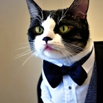 Cat in a suit