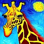 Vincent Van Gogh Giraffe